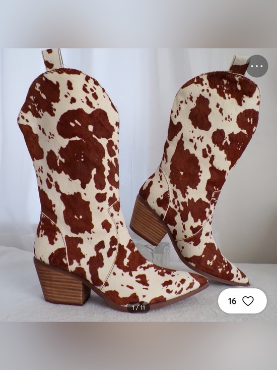 dingo Shoes - Dingo Live a Little Calf Hair Boots Size 8 New/Other/Display